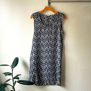 Print Mini Dress in Black/White by ASOS - EU36 / US4